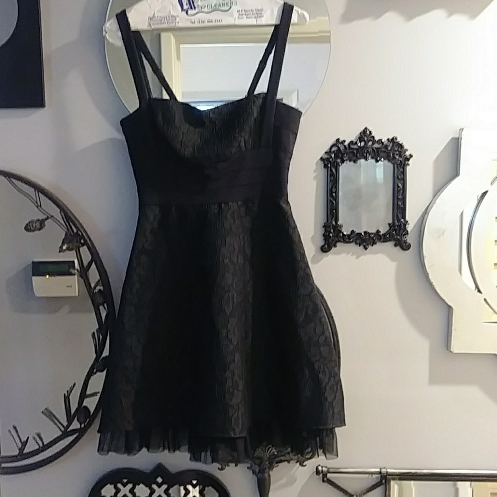 Black BCBG party dress.